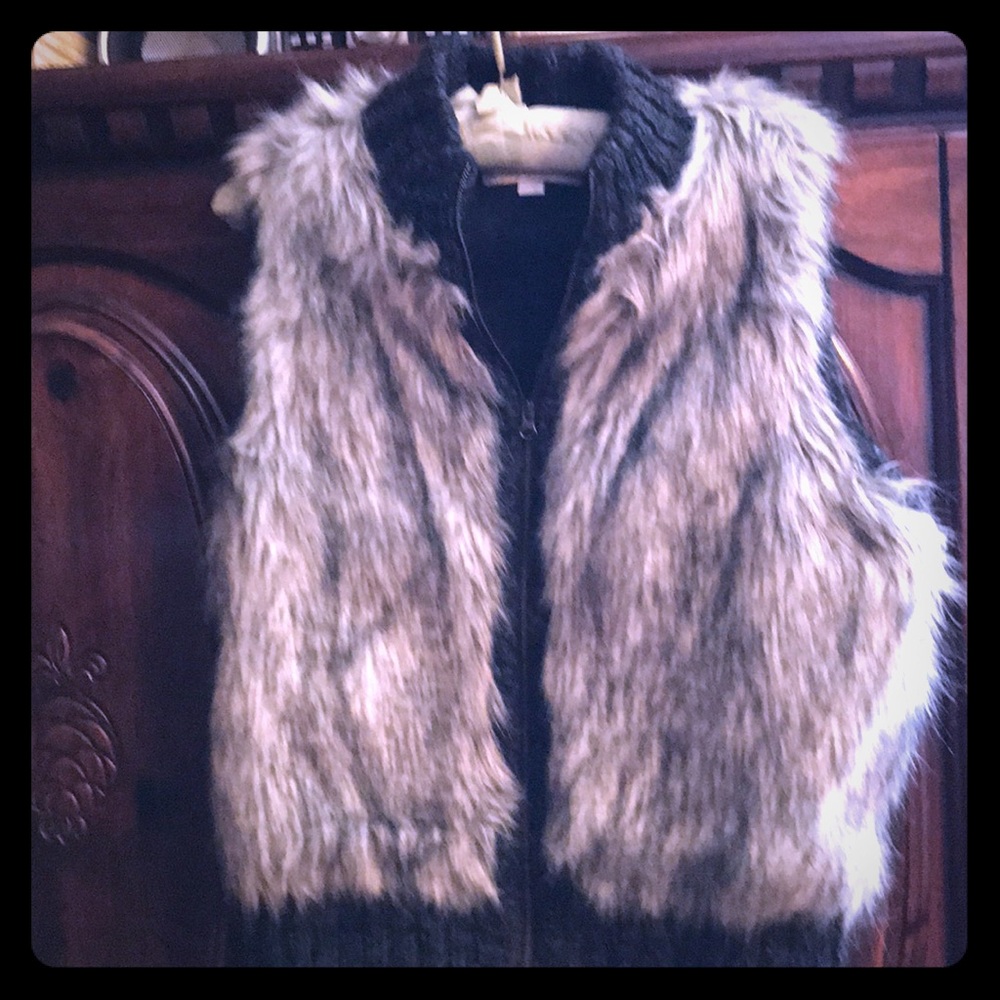 Faux fur vest